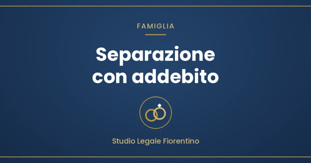 Copertina: Separazione con addebito